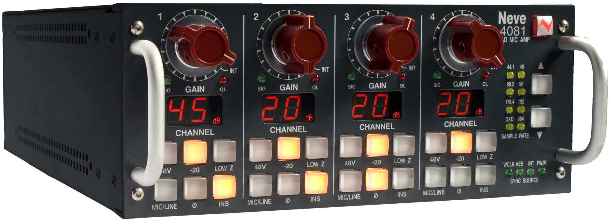 4081 Quad Mic Preamp AMS Neve