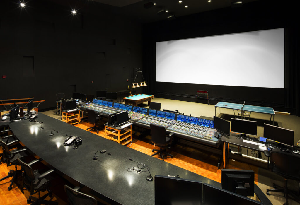Console in studio