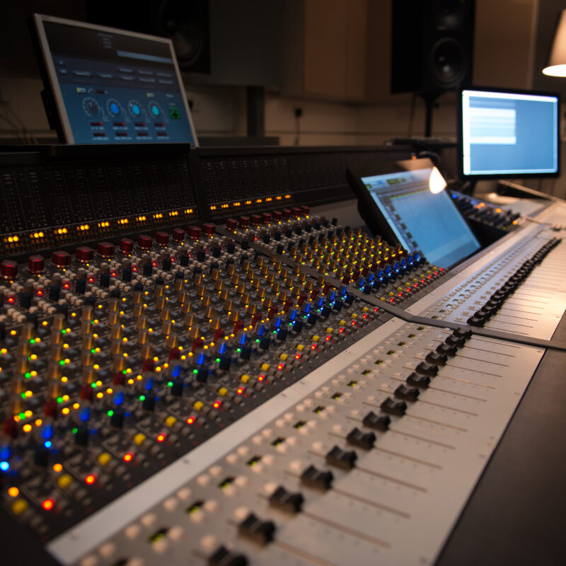 Genesys Black console in studio