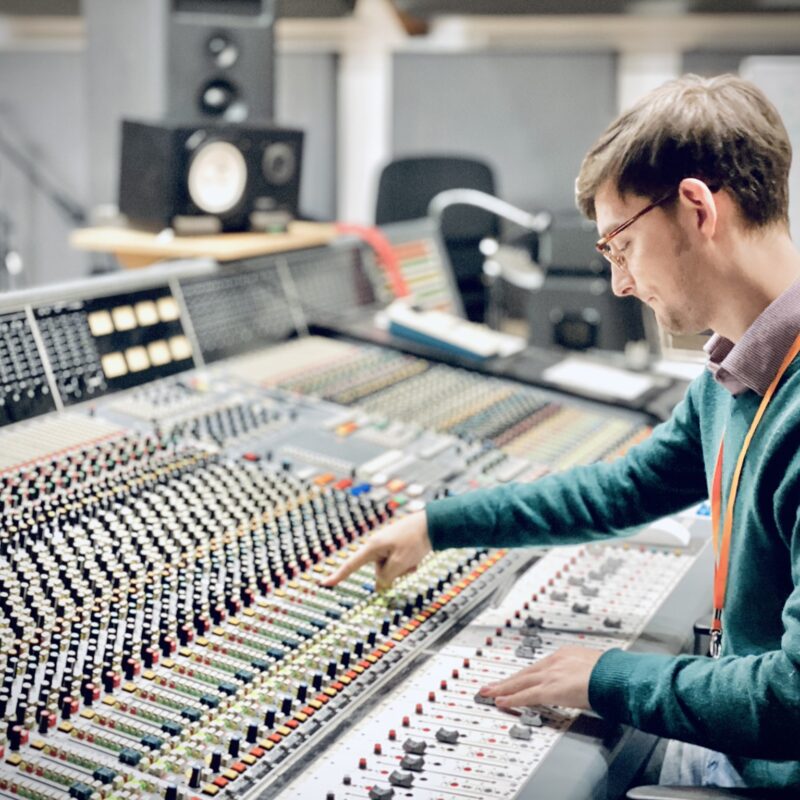 Matt Taylor with the Neve VR console